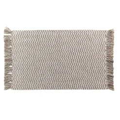 DOUCEUR D'INTERIEUR Tapis de salon coton (50 x 80 cm) Alessia Taupe Online
