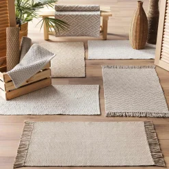 DOUCEUR D'INTERIEUR Tapis de salon coton (50 x 80 cm) Alivia Camel Best