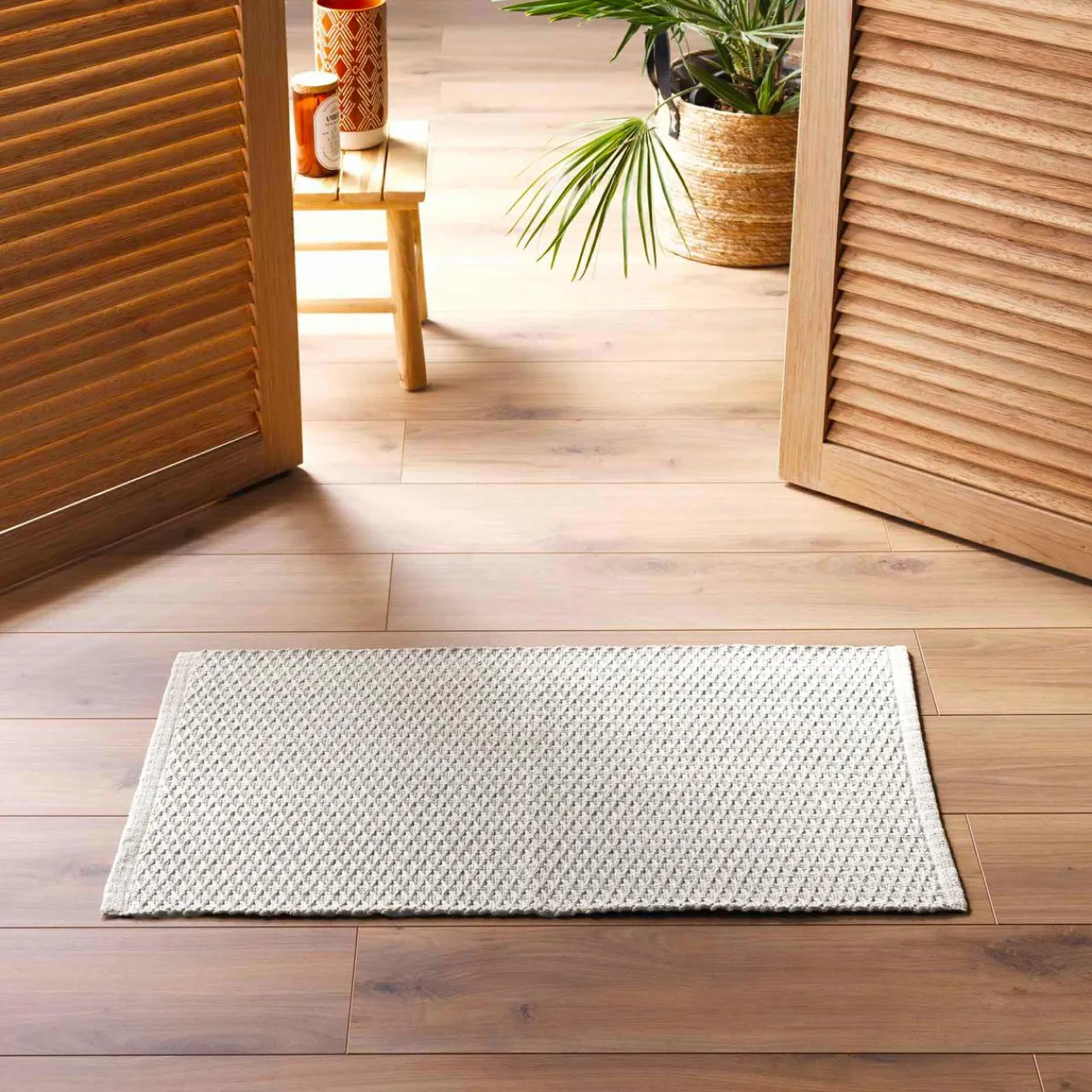 DOUCEUR D'INTERIEUR Tapis de salon coton (50 x 80 cm) Alivia Ecru Outlet