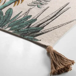 DOUCEUR D'INTERIEUR Tapis de salon coton (60 x 90 cm) Balinesia Vert Clearance