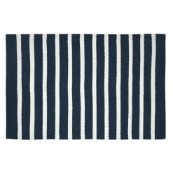 STOF Tapis de salon coton (60 x 90 cm) Calvi Bleu marine Best