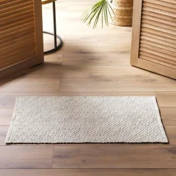 DOUCEUR D'INTERIEUR Tapis de salon coton (50 x 80 cm) Matteo Beige Best