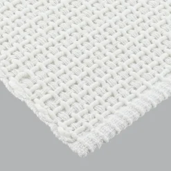 TENDANCE Tapis de salon coton (50 x 90 cm) Mimetisme Blanc Best
