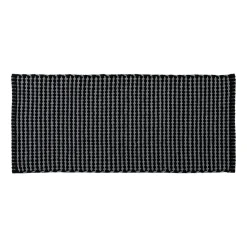 TENDANCE Tapis de salon coton (50 x 120 cm) Mimetisme Gris et noir Anthracite Discount