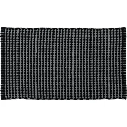 TENDANCE Tapis de salon coton (50 x 90 cm) Mimetisme Gris et noir Anthracite Clearance