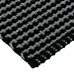 TENDANCE Tapis de salon coton (50 x 90 cm) Mimetisme Gris et noir Anthracite Clearance