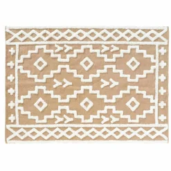 DOUCEUR D'INTERIEUR Tapis de salon jute et coton (120 x 170 cm) Medine Beige Best