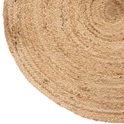 ATMOSPHERA Tapis de salon jute rond (80 cm) Domy Beige New
