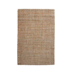 EMINZA Tapis de salon rectangulaire jute tissée main (140 x 200 cm) Weston Marron Outlet