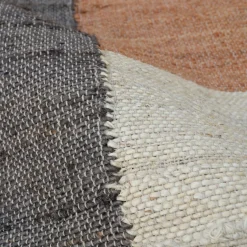EMINZA Tapis de salon rectangulaire jute et coton (140 x 200 cm) Freya Multicolore Clearance