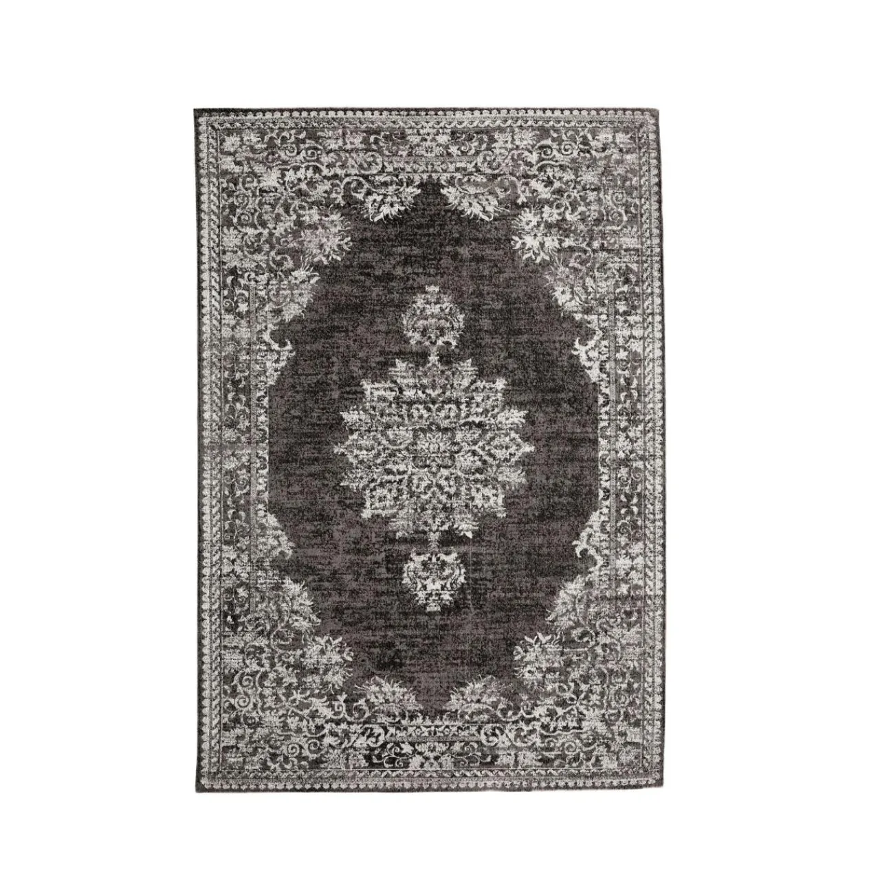 EMINZA Tapis de salon rectangulaire jacquard (140 x 200 cm) Sana Gris Outlet