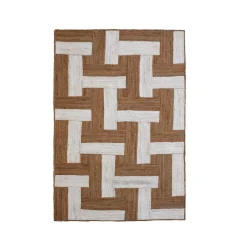 EMINZA Tapis de salon rectangulaire jute tissée main (160 x 230 cm) Anjali Marron Sale