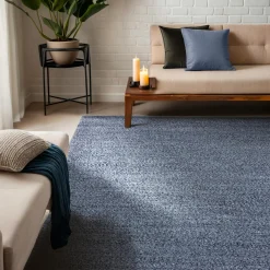 EMINZA Tapis de salon rectangulaire matière recyclée (160 x 230 cm) Sabana Gris New