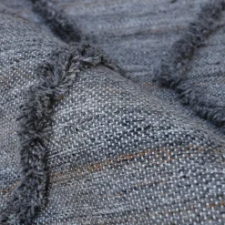 EMINZA Tapis de salon rectangulaire matière recyclée tuftée (140 x 200 cm) Noori Gris Outlet