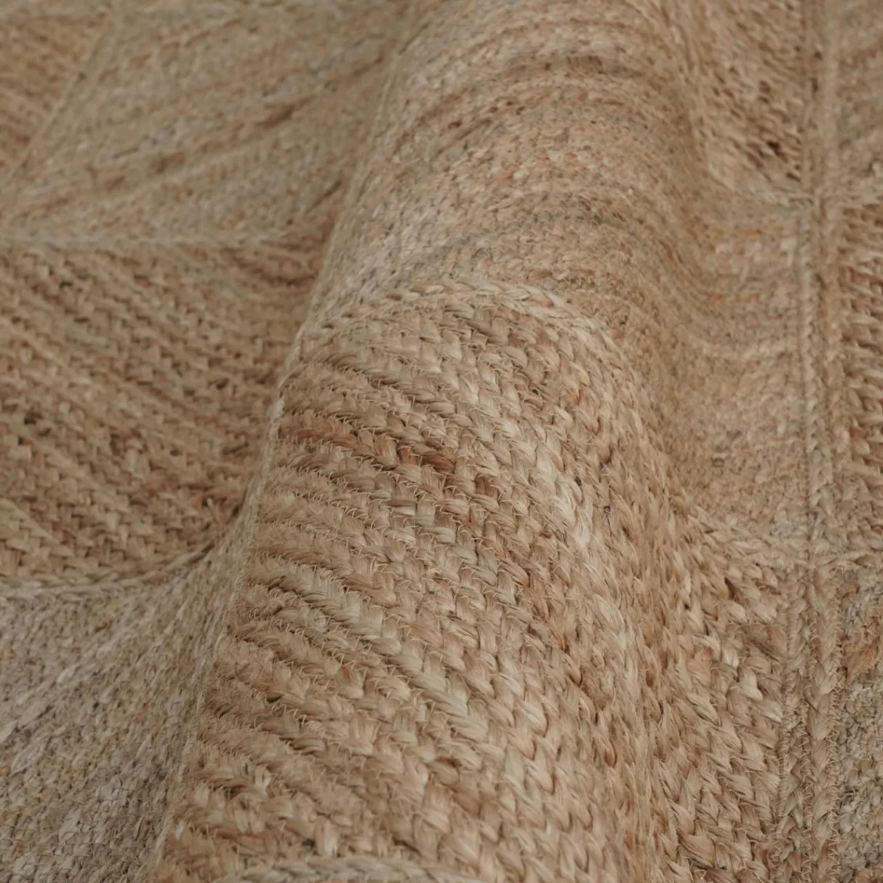 EMINZA Tapis de salon rectangulaire jute tissée main (160 x 230 cm) Anaya Marron Hot