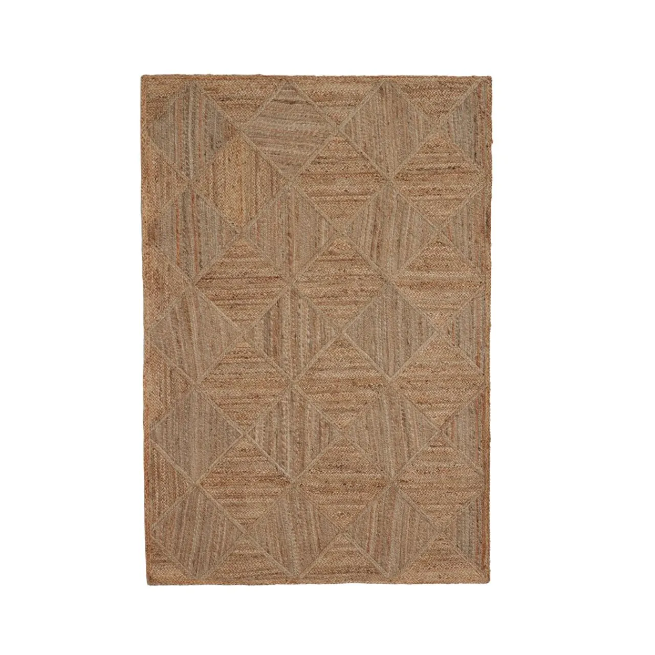 EMINZA Tapis de salon rectangulaire jute tissée main (160 x 230 cm) Anaya Marron Hot