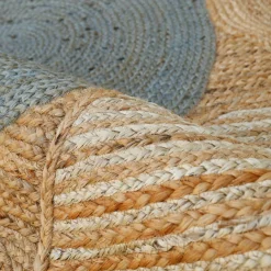 EMINZA Tapis de salon rectangulaire jute tissée main (140 x 200 cm) Tara Marron Clearance