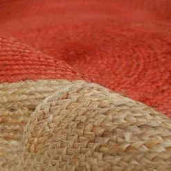 EMINZA Tapis de salon rectangulaire jute tissée main (140 x 200 cm) Tara Terracotta Sale