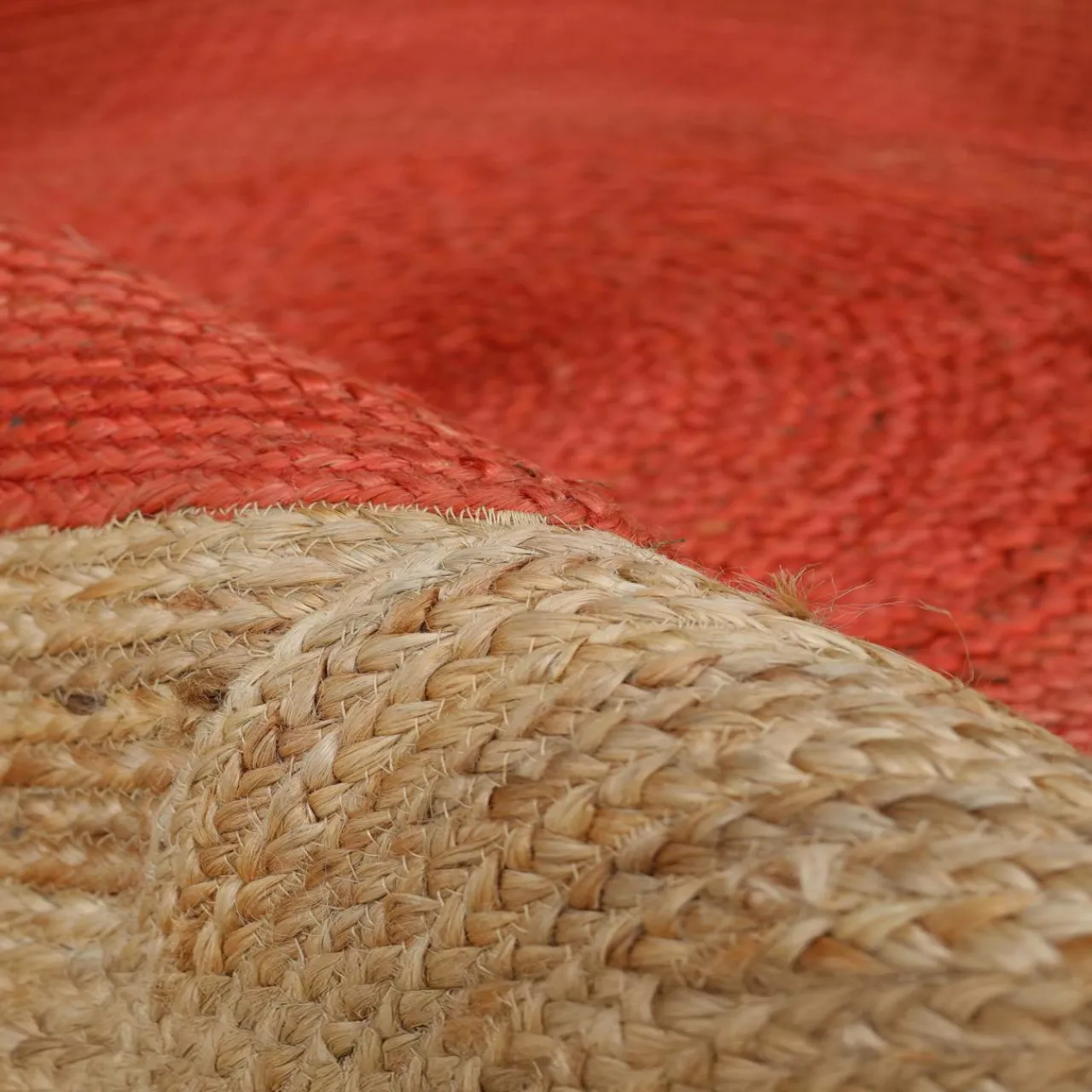 EMINZA Tapis de salon rectangulaire jute tissée main (140 x 200 cm) Tara Terracotta Sale