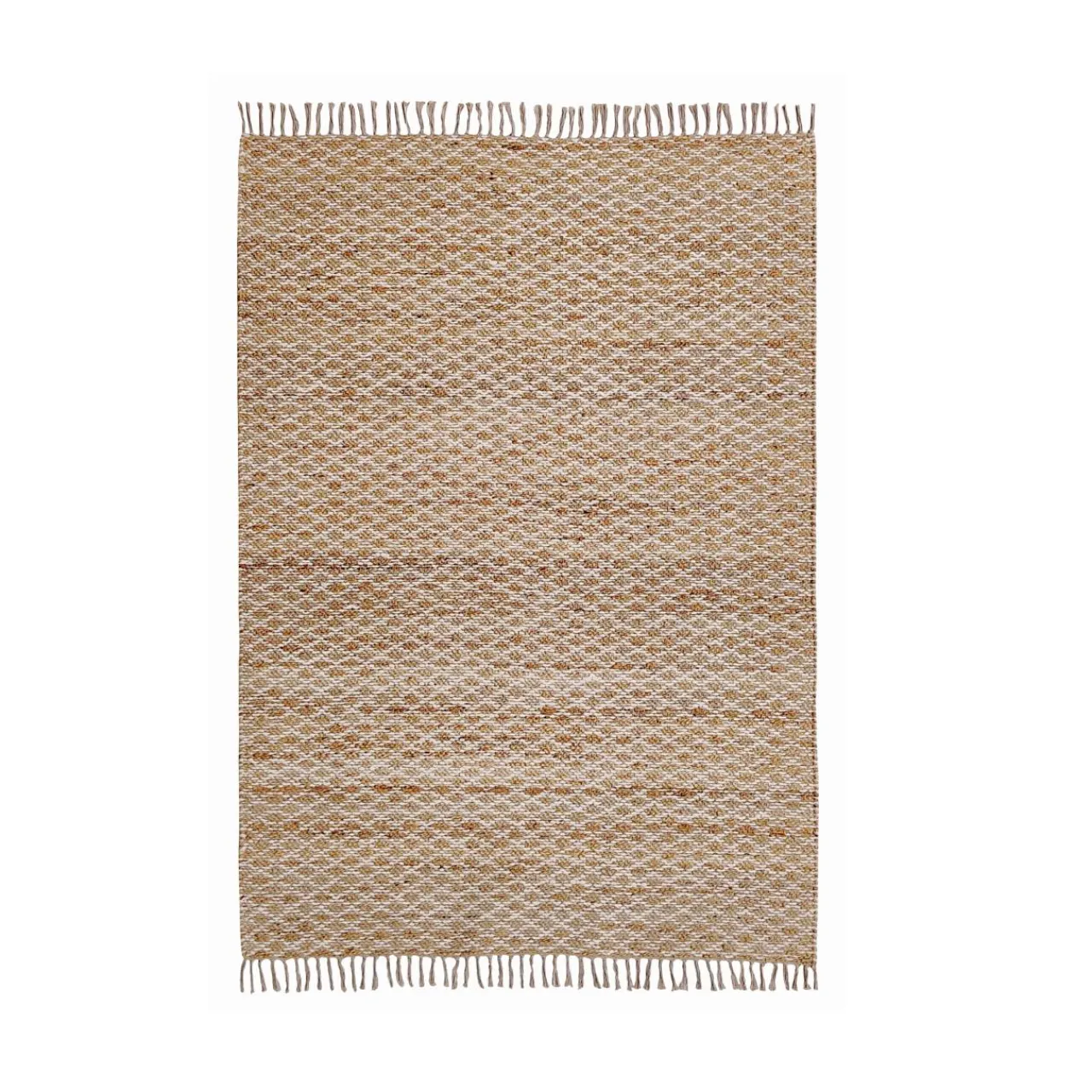 EMINZA Tapis de salon rectangulaire jute tissée main (140 x 200 cm) Yuki Marron Online