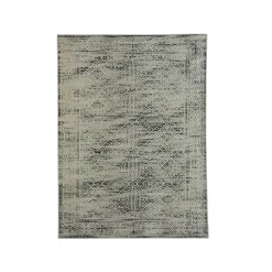 EMINZA Tapis de salon rectangulaire jacquard (160 x 230 cm) Zahra Noir Outlet