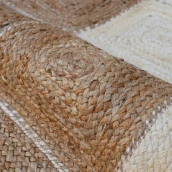 EMINZA Tapis de salon rectangulaire jute tressée main (140 x 200 cm) Advay Beige Best
