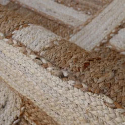 EMINZA Tapis de salon rectangulaire jute tissée main (160 x 230 cm) Akira Marron