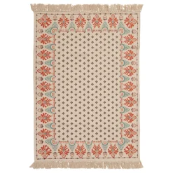 Atmosphera, cru017dateur d'intu017drieur Tapis de salon rectangulaire coton (170 x 120 cm) Ikat Multicolore New