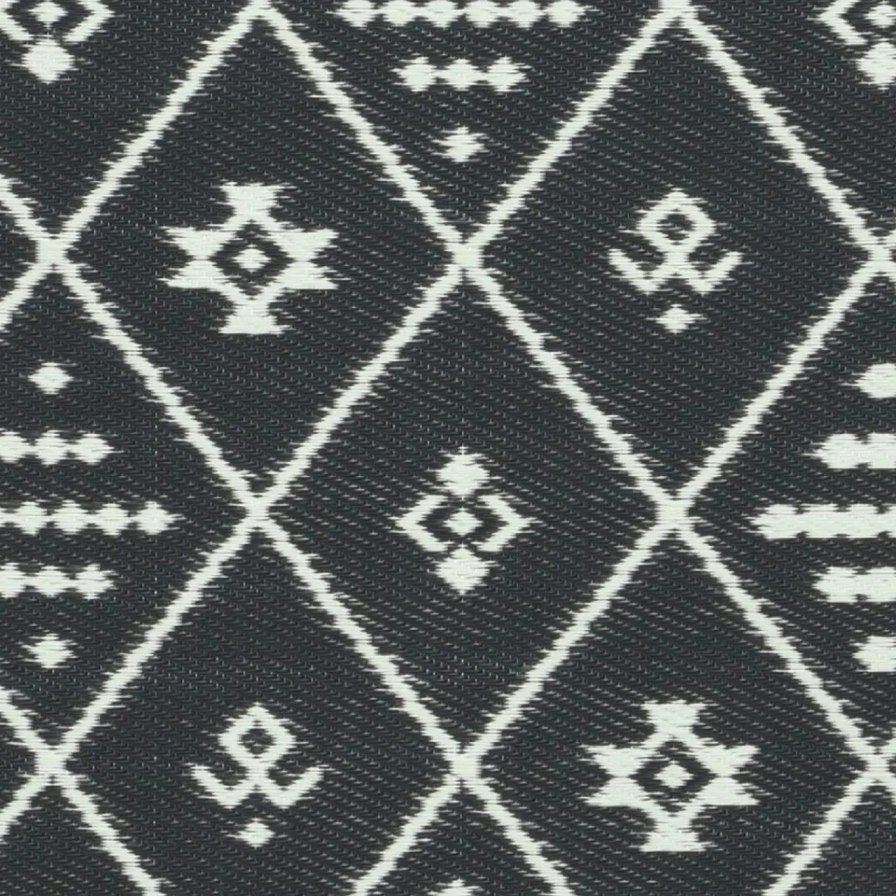 #N/A Tapis d'extérieur rectangulaire (180 x 120 cm) Inca Noir Outlet