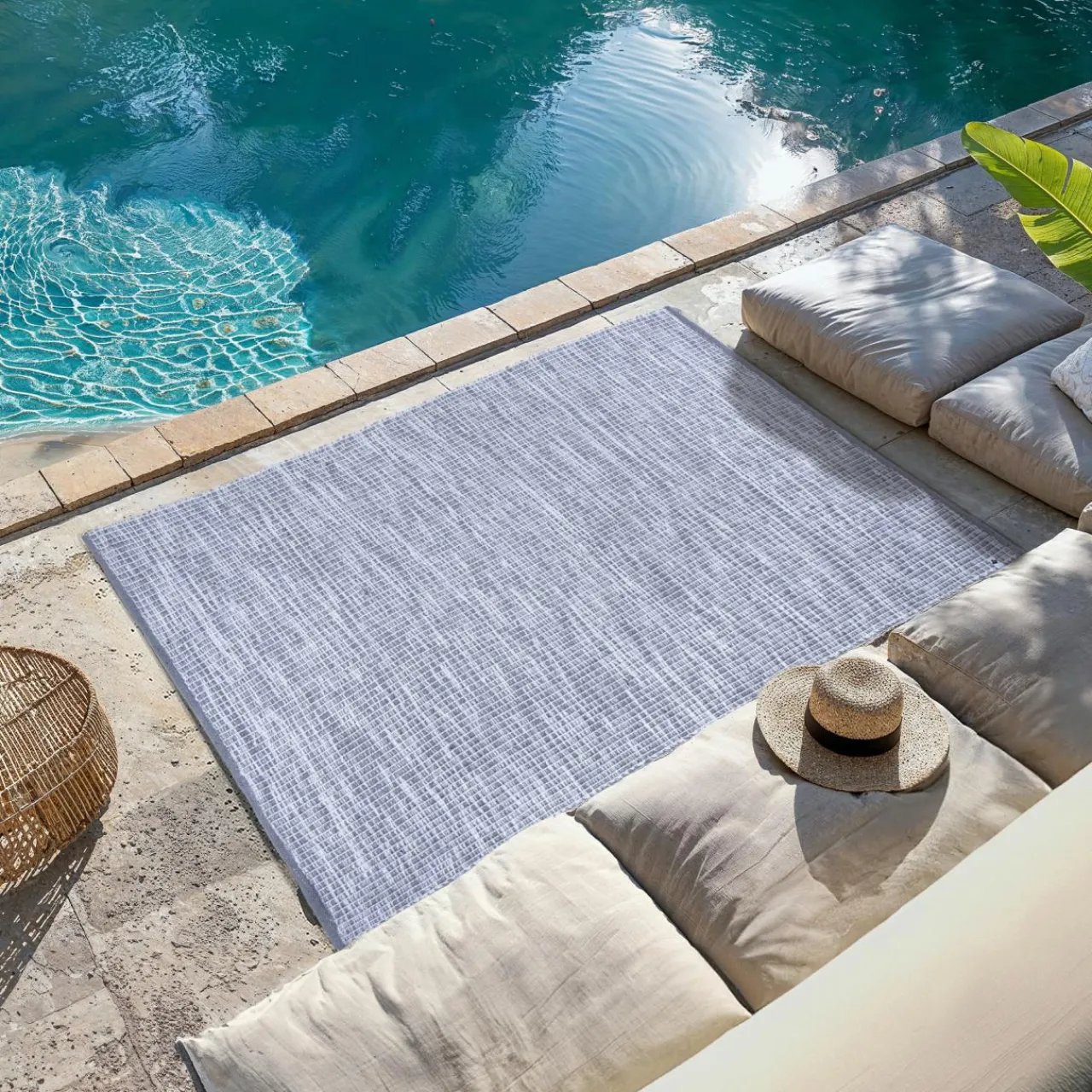 L'EFFET PAPILLON Tapis d'extérieur rectangulaire (120 x 170 cm) Bono Gris Graphite Online