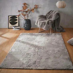 EMINZA Tapis rectangulaire fausse fourrure (140 x 200 cm) Finn Taupe Sale
