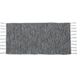 TENDANCE Tapis salon coton (45 x 90 cm) Jade Gris Outlet