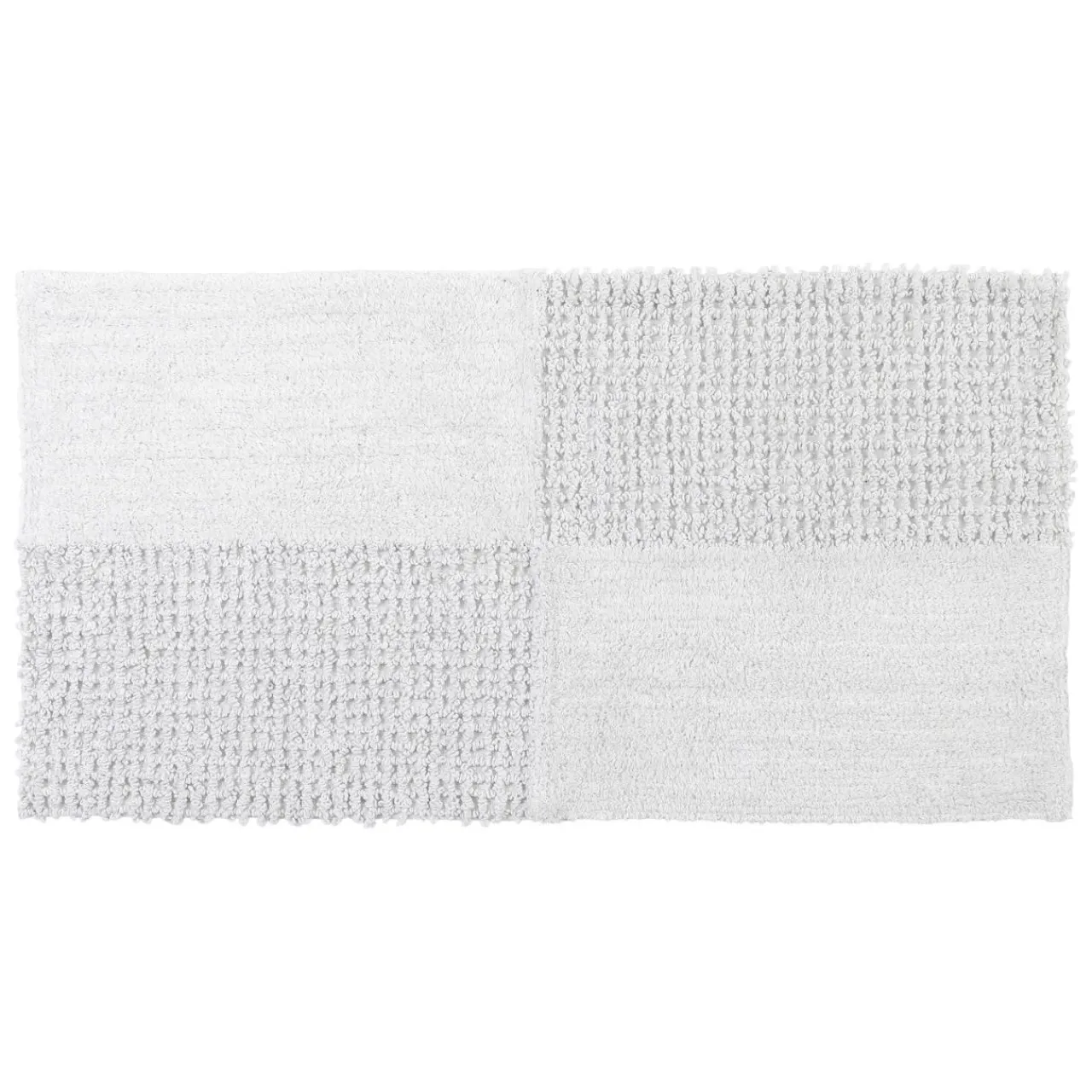 TENDANCE Tapis salon coton (45 x 90 cm) Naël Blanc Sale