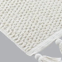TENDANCE Tapis salon coton (45 x 90 cm) Raphaël Blanc Online