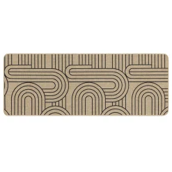 douceur d'intu017drieur Tapis tissé antidérapant (45 x 120 cm) Modul Noir Discount