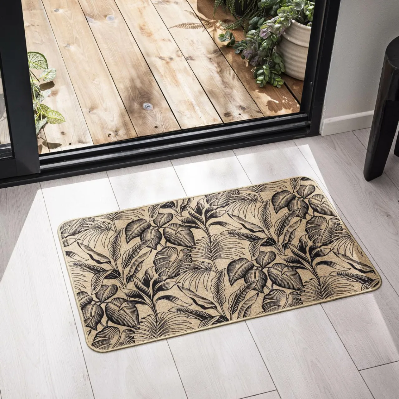 douceur d'intu017drieur Tapis tissé antidérapant (45 x 75 cm) Stylis Noir Online