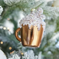 KAEMINGK Tasse à café à suspendre (H9 cm) Pailletée Brun Marron Online