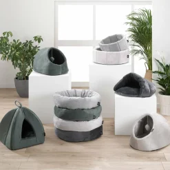 LOVE STORY Tente d'intérieur pour chat Sweet Cat L35 cm Gris clair Discount