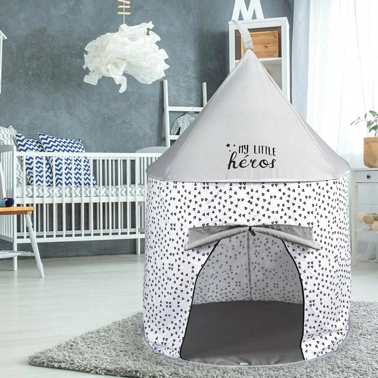 HOME DECO KIDS Tente Pop up enfant (H135 cm) e Gris