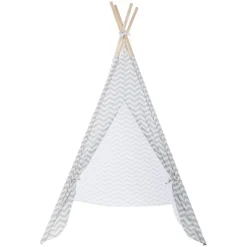 Atmosphera createur d'interieur for kids Tipi enfant bois et tissu (H160 cm) Twin Gris Online
