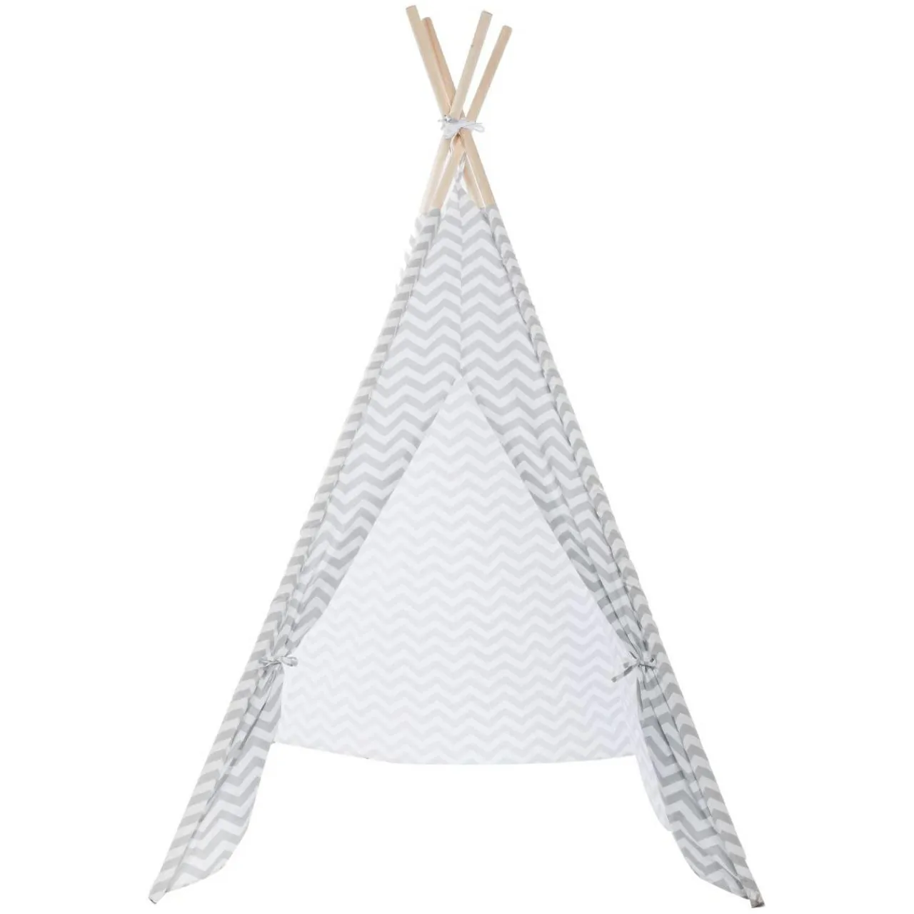 Atmosphera createur d'interieur for kids Tipi enfant bois et tissu (H160 cm) Twin Gris Online