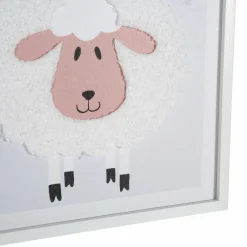 OSTARIA Toile murale enfant (30 x 40 cm) Mouton he Blanc Online