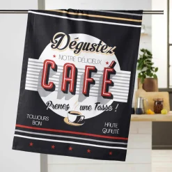 DOUCEUR D'INTERIEUR Torchon (70 cm) Degustez Noir Clearance