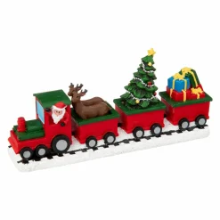Feeric Lights & Christmas Train décoratif (15 x H7 cm) La tournée du Père Noël Rouge Online