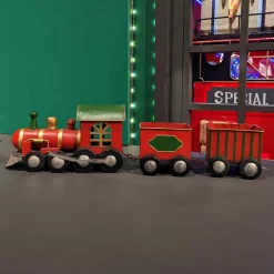 KAEMINGK Train de Noël en métal (58 cm) Wagons de marchandise Rouge Online