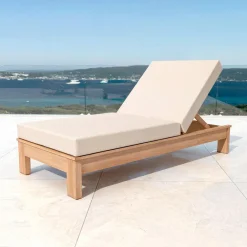 MOBELLIA Transat en bois d'acacia Bornéo Sable Online