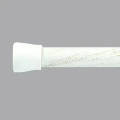 LUANCE Tringle autobloquante extensible (L135 - L250 cm / D22 mm) Rond Blanc Best