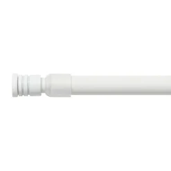 LUANCE Tringle autobloquante extensible ronde (L40 - 60 cm / D10 mm) Pia satiné Blanc Best