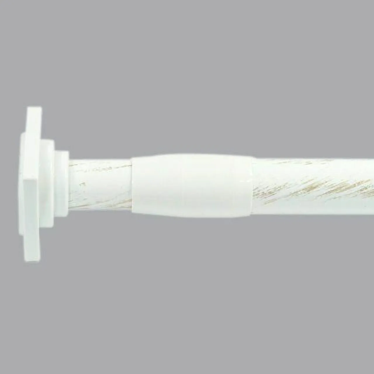 LUANCE Tringle autobloquante extensible (L110 - L200 cm / D22 mm) Carré Blanc Sale