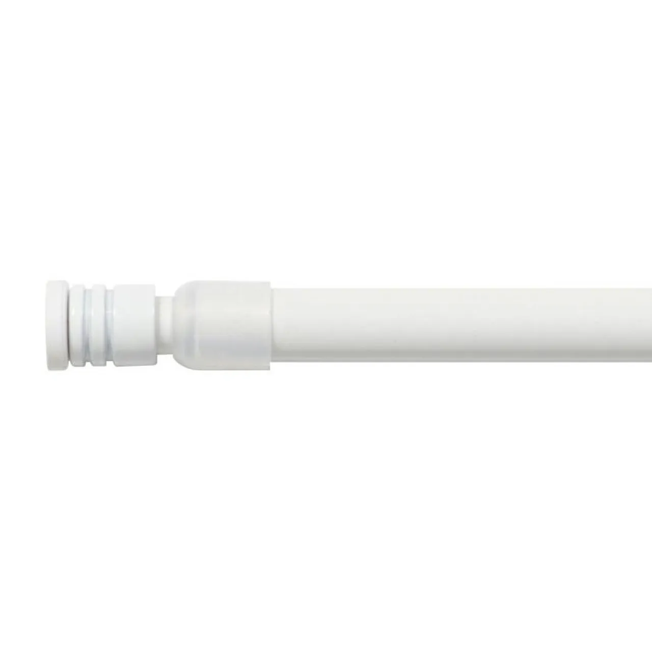 LUANCE Tringle autobloquante extensible ronde (L60 - 80 cm / D10 mm) Pia satiné Blanc Best